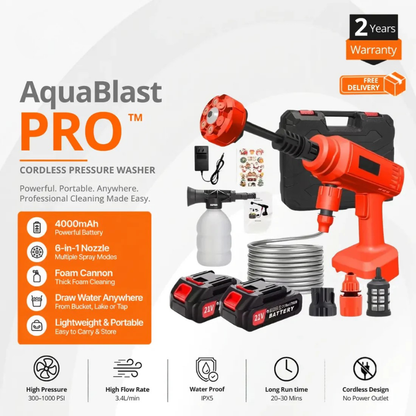 AquaBlast PRO™ Cordless Pressure Washer