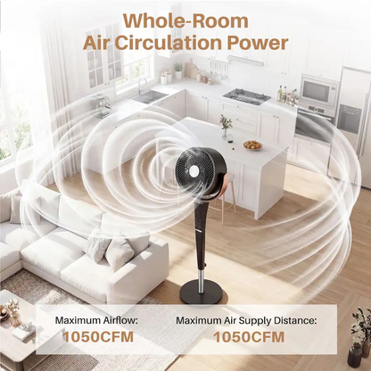 Adjustable Quiet Pedestal Fan