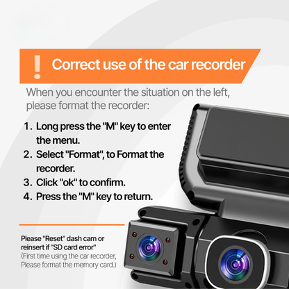Febren 360Guard™ 4-Channel Wireless Dash Cam with GPS & IR Night Vision