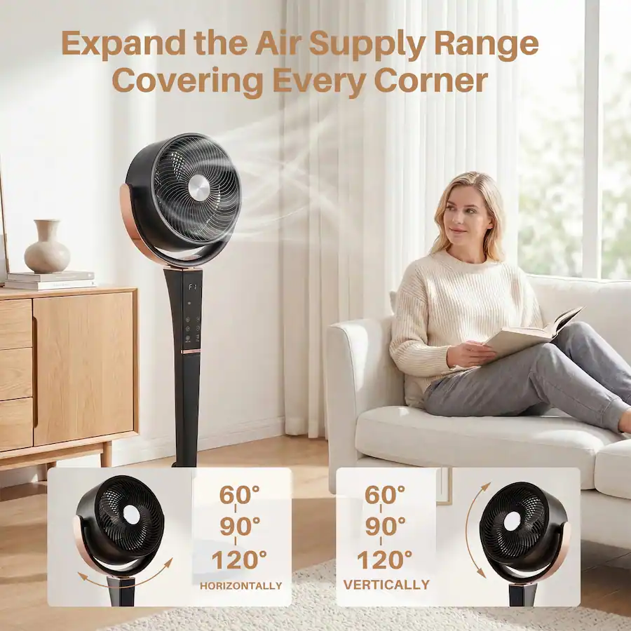 Adjustable Quiet Pedestal Fan