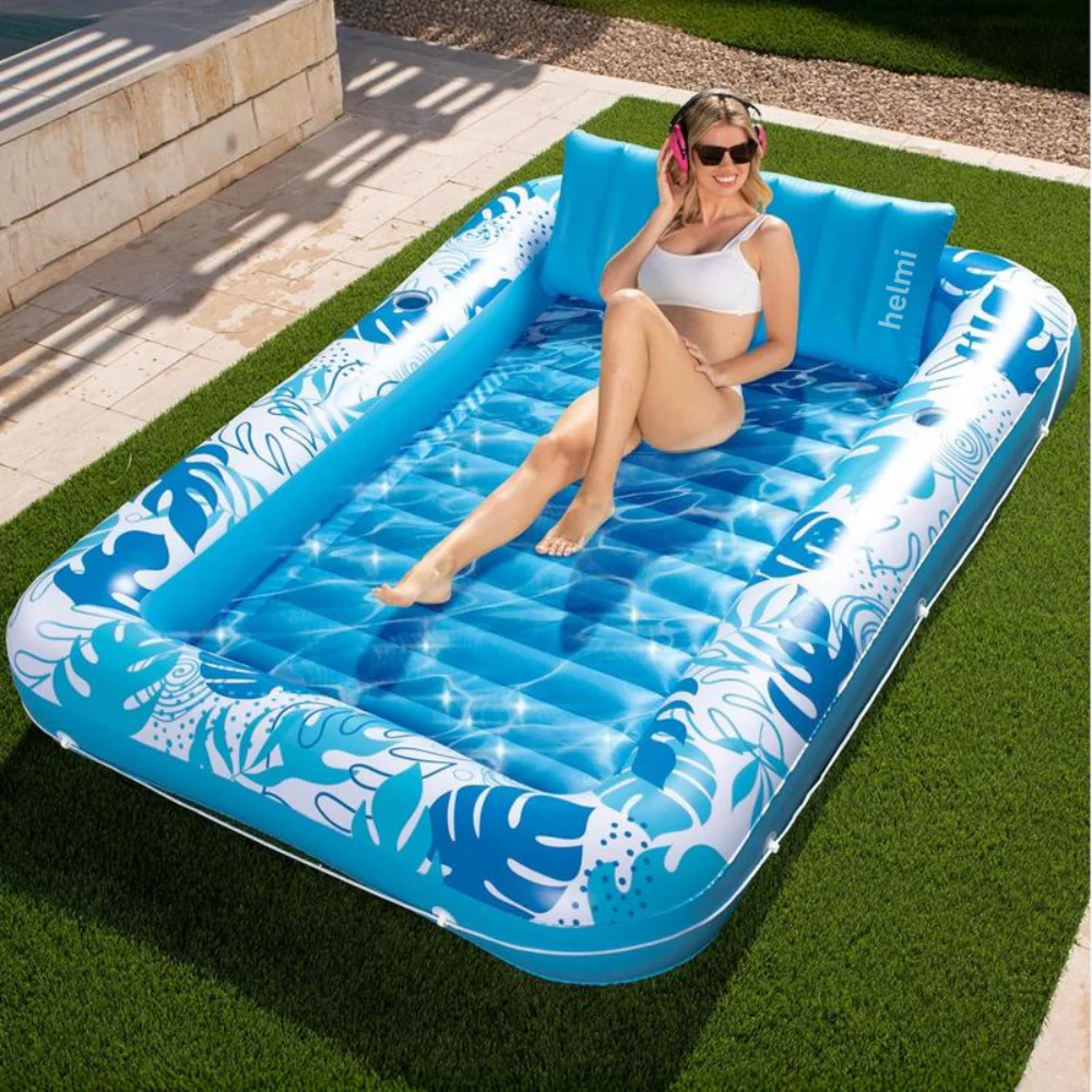 the VIRAL inflatable tanning pool lounge!